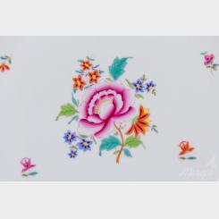 Herend Nanking Bouquet Multicolor Round Serving Platter #527/NB