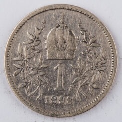 Six Pieces of 1893-1894 AUSTRIA 1 Krone Silver Coins