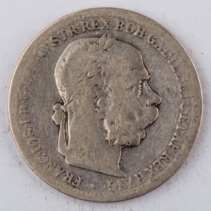 Six Pieces of 1893-1901 AUSTRIA 1 Krone Silver Coins