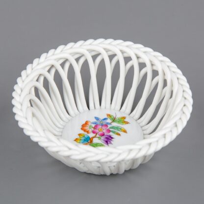 Herend Queen Victoria Small Braided Basket #7373/VBO