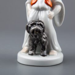 Herend Shepherd Boy with Puli Dog Figurine #5483