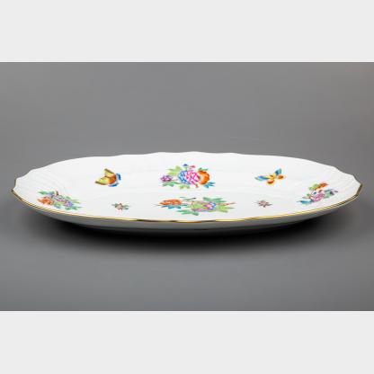 Herend Queen Victoria Rocaille Oval Service Platter #1102/VA