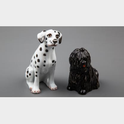 Herend Dog Pair in Gift Box #15566 #15879